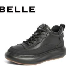 20点开始：Belle 百丽 厚底休闲鞋男 A1435AD4 黑色