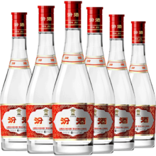 plus会员:汾酒红盖玻汾 清香型 42度 475mL 6瓶 整箱装非原箱+凑单