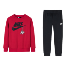 NIKE耐克童装男女童卫衣+裤子2件套春秋儿童卫衣长裤套装