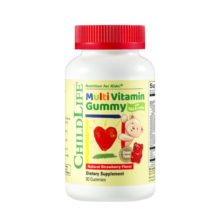 ChildLife童年时光儿童多种维生素软糖0防腐dha叶黄素4岁+90粒/瓶 【0防腐 】复合维生素小熊软糖90粒/瓶