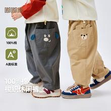 百亿补贴：嘟嘟家 宝宝裤子秋装儿童休闲裤春秋洋气男童长裤帅气小童童装