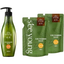 京东百亿补贴：seeyoung 滋源 无患子控油洗发水套装 735ml(265ml/瓶＋补充装535ml*2袋)
