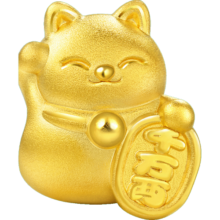 周生生 黄金转运珠Charme招财福猫足金串珠不含绳89164C定价