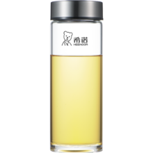 希诺单层玻璃杯男家用商务办公泡茶杯子便携车载水杯XN-6015 280mL86元 (月销1000+)