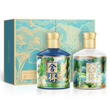 88VIP会员：舍得 酒虎年万象新收藏礼盒375ml*2瓶装送礼浓香型白酒