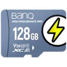 banq 128GB TF（MicroSD）存储卡 U3 V30 A1 4K V60Pro版 行车记录仪&监控摄像头专用内存卡 高速耐用