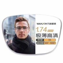 万新 winsee 1.74超薄非球面树脂镜片+超轻钛架多款可选