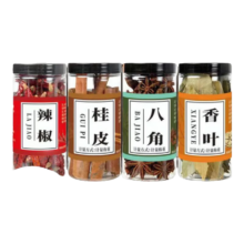 厨房四宝 桂皮八角香叶辣椒粉组合 200g 50g/瓶（4瓶）*1套