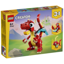 乐高（LEGO）积木玩具 创意三合一 31145红色小飞龙 6岁 儿童玩具生日礼物
