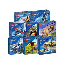 乐高 LEGO 积木城市系列警车直升机赛车男孩拼装入门款玩具