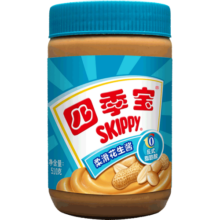 四季宝（SKIPPY）花生酱 早餐面包酱 调味酱料拌饭拌面酱火锅蘸料烘焙原料柔滑510g