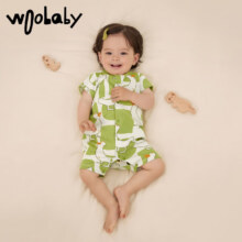 Woobaby新生婴幼儿连体衣爬服