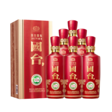 国台 国标酒 2017年酿造 53度酱香型白酒 真实年份【宴请送礼收藏】 53度 500mL 6瓶 整箱