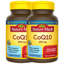 Nature Made天维美高含量辅酶Q10胶囊200mg  成人中老年 美国进口 130粒*2瓶