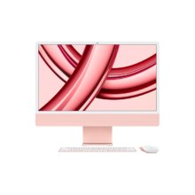 限地区、plus：Apple/苹果AI电脑 iMac 24英寸粉色 4.5K屏 M3(8+10核) 8G 512G  一体式电脑MQRU3CH/A