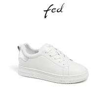 FED 时尚休闲鞋春季新款女鞋真皮板鞋厚底小白鞋女款D0106-ZCA111
