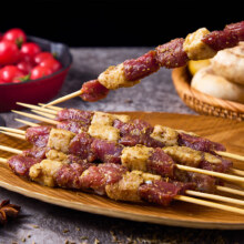 plus会员:鲜京采内蒙古孜然羊肉串净重2斤 （50串）露营户外烧烤 京东自有品牌
