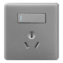 公牛 G28系列 G28E204A 16A大功率三孔带开关插座 星空灰