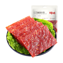限浙江地区、PLUS会员：百草味 白芝麻猪肉脯自然片 100g/袋