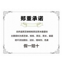 自然道 黑芝麻核桃桑葚黑米黑豆粉芝麻糊冲饮谷物早晚餐代餐五谷杂粮粉 H黑芝麻五谷粉500g*2袋+碗勺
