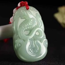 挂件和田玉吊坠 蛇款