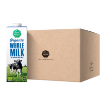 乐荷（vecozuivel）荷兰有机全脂牛奶 1L*12盒 3.7g乳蛋白 三重有机认证 营养早餐奶