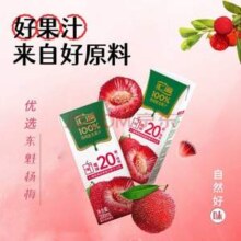 汇源果汁 100%果汁果汁礼盒 200ml*12盒 任选4件