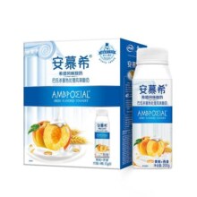 伊利旗舰店安慕希黄桃燕麦希腊风味酸牛奶200g*10瓶