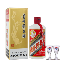 茅台（MOUTAI）飞天 53度 贵州飞天茅台 酱香型白酒 500ml（海外版带杯）