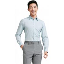 雅戈尔 长袖衬衫男素色DP免烫衬衫纯棉面料抗皱舒适易打理 豆绿素色YLDP120667SJY 41