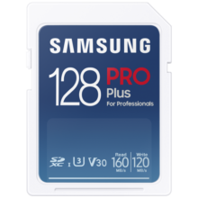 三星（SAMSUNG）128GB SD存储卡 高速PRO蓝卡 U3SD相机内存卡支持微单/单反相机4K视频 读速180MB/s写速130MB/s