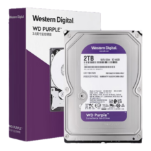 38节、PLUS会员：（WD）西部数据2TB 监控级机械硬盘 WD Purple 西数紫盘 SATA 64MB CMR垂直 3.5英寸WD23PURZ