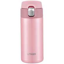 虎牌（TIGER）轻量便携弹盖保温水杯MMJ-A36C-PB蜜桃慕斯360ml