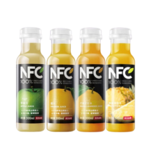 农夫山泉纯果汁17.5°nfc冷藏果汁饮料300ml鲜榨果汁低温生鲜果汁饮料 4瓶凤梨