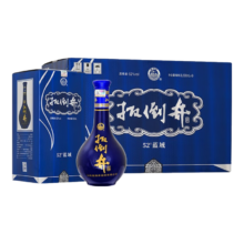 扳倒井 白酒 52度蓝域 浓香型纯粮酿造白酒 礼盒装送礼 搭配手提袋 52度 500mL 6瓶
