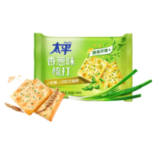 plus会员：太平 苏打饼干 香葱味 400g