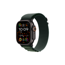 限地区、PLUS会员: Apple/苹果 Watch Ultra 2 智能手表GPS+蜂窝款 49毫米 黑色钛金属表壳暗绿色高山回环式表带M