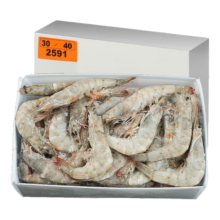 京东百亿补贴：缤鲜 鲜冻白虾 净重2KG 80-100只 盒装