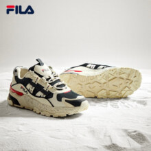 FILA 斐乐TREK满天星老爹鞋男鞋新款休闲鞋时尚复古运动鞋跑鞋  白芦笋/浆果蓝-WD 41