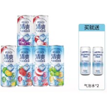 锐澳RIO 鸡尾酒 330ml*8罐（清爽6罐+送气泡水2罐）随机口味