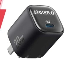38节、限地区、plus:ANKER安克【重磅新品】冰点快充苹果充电器氮化镓PD20W适用iPhone16promax苹果15/华为手机充电头黑