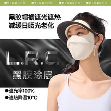 蕉下 防晒口罩面罩脸基尼女四季防紫外线护脸全脸骑行25 蓝烟灰