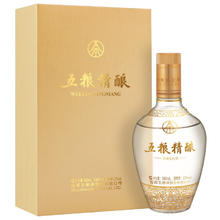 五粮液 WULIANGYE 五粮精酿 金装版 52%vol 浓香型白酒 500ml 单瓶装