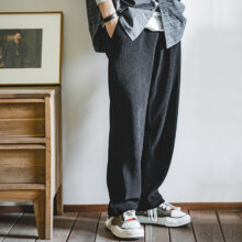 马登工装 雪尼尔 休闲裤  长裤子男 黑色 2件