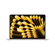 Apple/苹果AI笔记本/2024MacBookAir 15英寸 M3(8+10核)16G 256G星光色电脑MC9F4CH/A