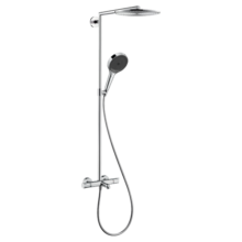 汉斯格雅（Hansgrohe） 双飞雨恒温淋浴花洒300mm超大顶喷多功能浴缸龙头花洒 26164双飞雨+手持升级境雨