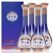 洋河 梦之蓝 乐享版 52度 500ml*4瓶整箱装 绵柔浓香型白酒