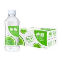依能青柠味苏打水饮料350ml*24瓶弱碱性家庭家用量贩装