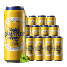青岛啤酒（TsingTao）皮尔森拉格10.5度 500ml*12听大罐整箱装120元 (月销6000+)