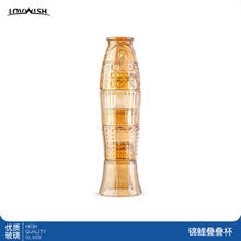 乐唯诗 锦鲤叠叠耐热玻璃杯 4个装